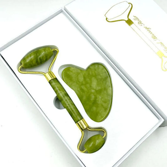 Jade roller and Gua Sha Stone